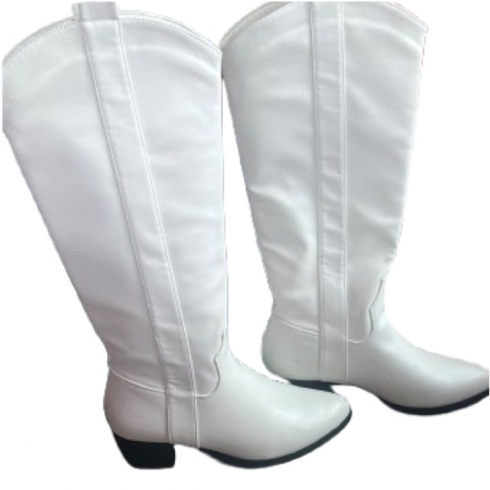 Chic White Over the Knee Women's Boots